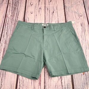 Goodthreads Men’s Slim-fit 7” Flat-front comfort stretch Chino shorts green 38